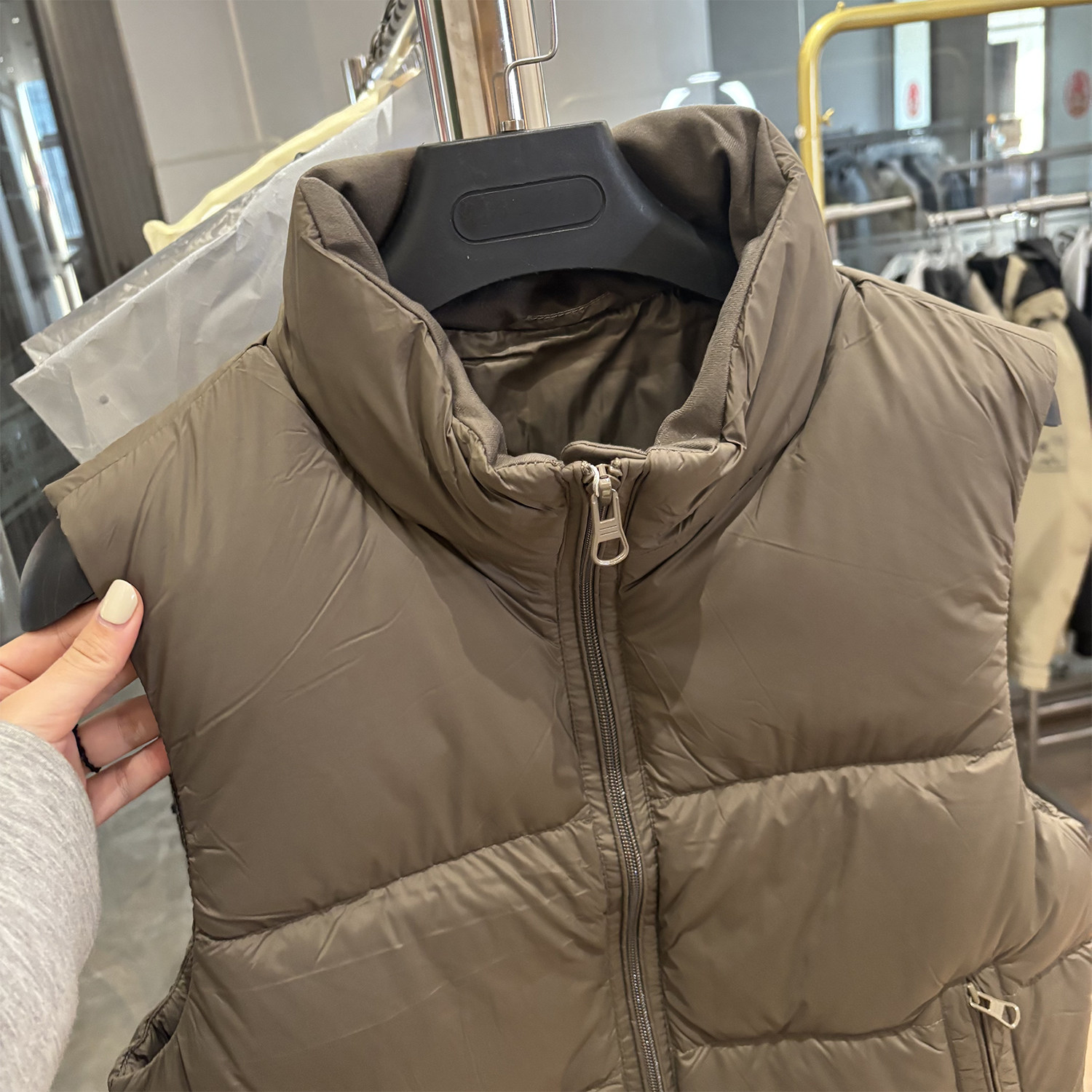 商场单！90鸭绒！高蓬松！冬季加厚时尚休闲立领百搭保暖羽绒马甲,淘宝优惠券,粉丝福利购,淘宝优惠卷