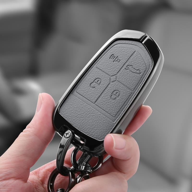 适用新款宝沃bx5钥匙套BX6真皮全包bx7扣BX3改装BXi7汽车保护壳男 - 图1