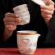 Suet-fat jade porcelain ຊຸດຊາເດີນທາງແບບພົກພາຂອງຈີນ