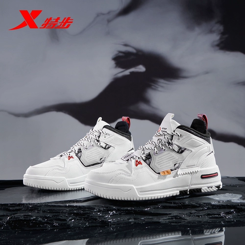 Xtep, трендовые летние кроссовки, высокие удерживающие тепло туфли для влюбленных, спортивная обувь