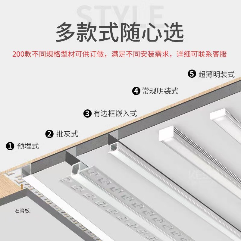 Led智能感应灯嵌入式橱柜灯装饰柜酒柜鞋柜衣柜餐边柜层板线条灯,淘宝优惠券,粉丝福利购,淘宝优惠卷