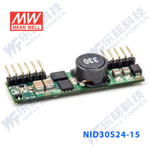 NID30S24-15 30W 20～53V输入,15V2A 单路明纬DC-DC变换电源 - 图1