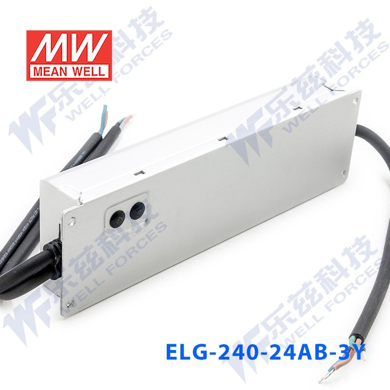 明纬24V LED电源240W ELG-240-24-A/B/AB/DA/D2+3芯进线铝壳防水 - 图2