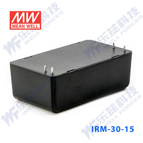 明纬15V电源30W IRM-30-15 超小型AC-DC模块电源直流2A插脚型台湾 - 图1