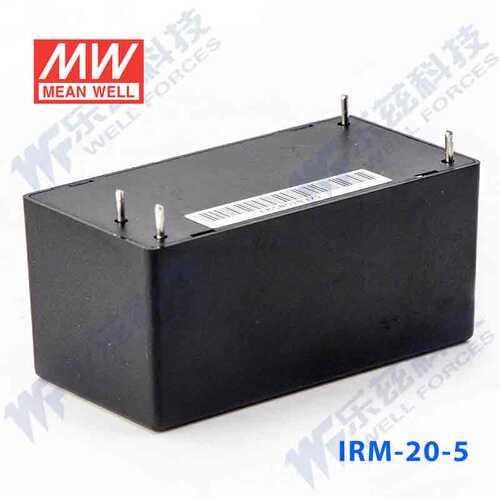 明纬5V电源20W IRM-20-5超小型AC-DC模块直流4A插脚型台湾品牌 - 图1