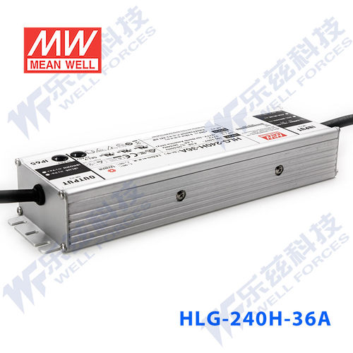明纬36V LED电源240W HLG-240H-36A 6.7A可调+36V恒压防水7年质保 - 图2
