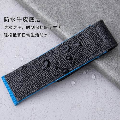 原装款魔术贴手表带适用劳力士迪通拿游艇名仕水鬼系列帆布表带20 - 图2