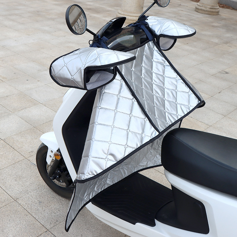 电动电瓶摩托车挡风被夏季防风防晒遮阳罩春秋四季通用薄款分体式 - 图1