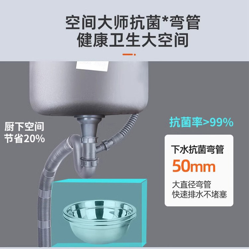 科勒厨房水槽吧台圆型洗菜盆台上台下两用不锈钢厨盆3046T单槽,淘宝优惠券,粉丝福利购,淘宝优惠卷