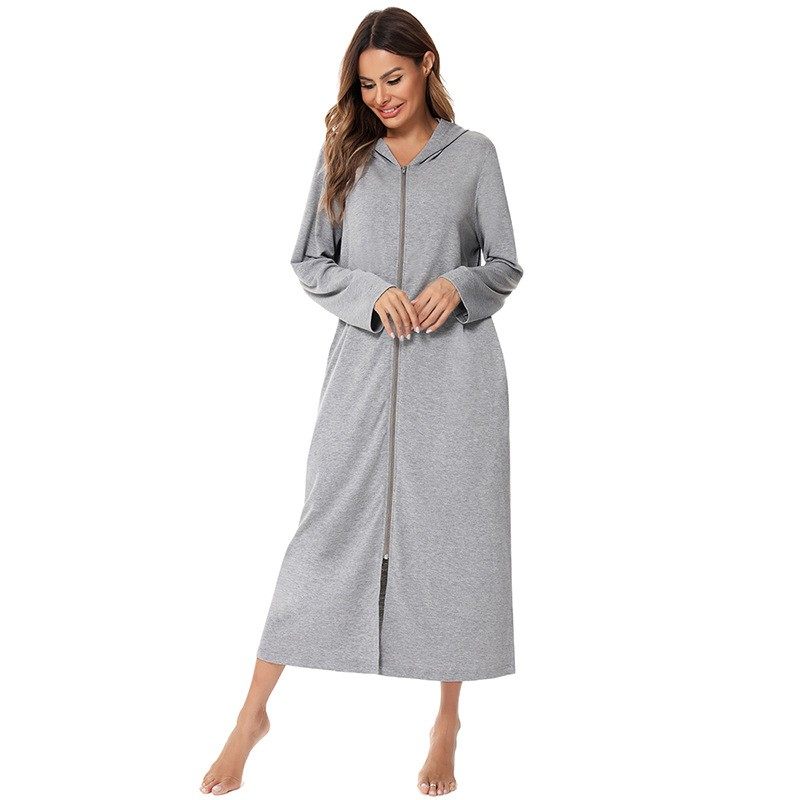亚马逊速卖通欧美女装春秋冬新款女式拉链衫睡衣长袖家居服,淘宝优惠券,粉丝福利购,淘宝优惠卷