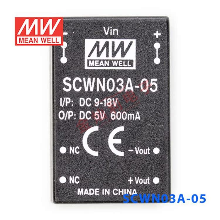 SCWN03A-05 3W 9～18V转 5V 0.6A非稳压单路输出DC-DC模块电源 - 图1