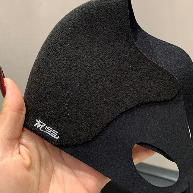 Autumn and winter frozen face warning high-value masks plus velvet and thickening