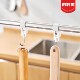 Pair-to-pair clamp hook kitchen clip without punching to pair-to-pair clamp set through pipe plastic towel rack