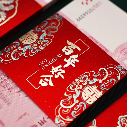 红包封钱套结婚礼钱包万元彩礼捆钱喜字封条套聘礼礼金订婚彩礼钱 - 图1