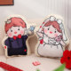 Wedding wedding doll pillow, a pair of wedding room decoration press bed, golden boy and jade girl doll, bride's dowry, high-end doll