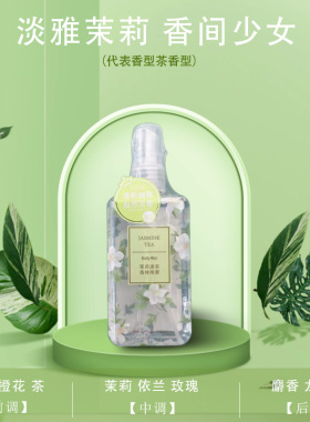 MINISO名创优品大吉岭茶桂花茉莉清茶香体喷雾男女香水出行便携款