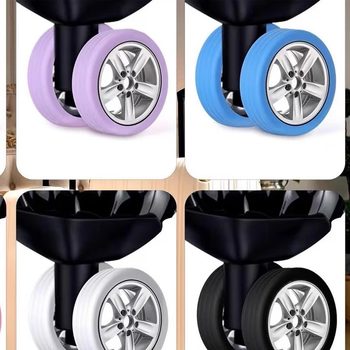 Suitcase wheel cover rubber silent suitcase roller trolley case protective cover replacement universal wheel wheel set accessories