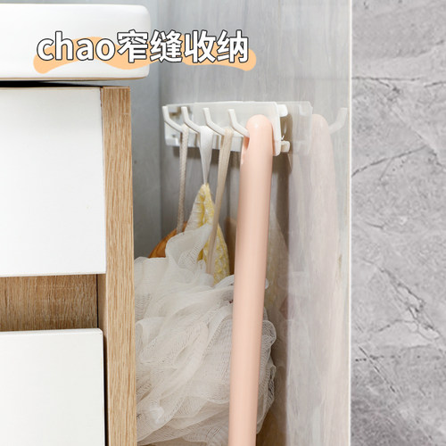 抽拉式可伸缩缝隙挂钩免打孔壁挂粘钩厨房置物架小挂钩卫生间承重 - 图2