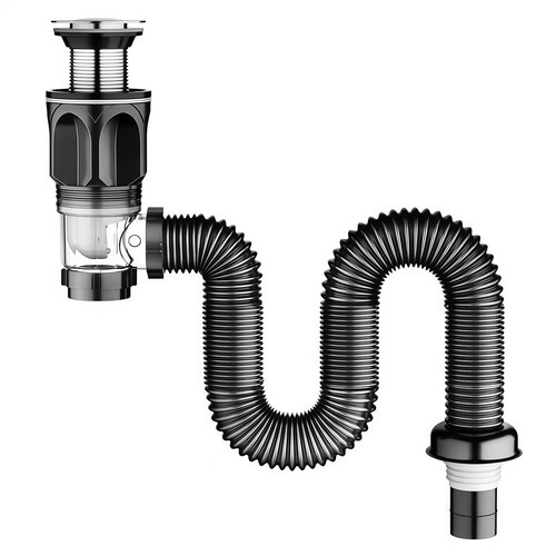 洗手盆下水管排水管面盆防堵漏塞洗脸盆池防臭下水器配件台盆套装 - 图3