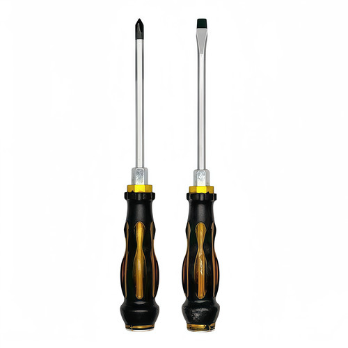 可敲击穿心螺丝刀大号工业级加长加粗一字十字起子高硬度冲击强磁 - 图3