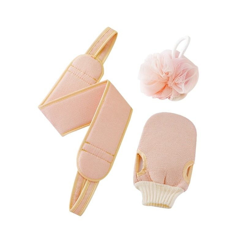 沐浴三件套搓澡巾拉背条沐浴球套装无痛搓泥给力擦背搓背神器浴花,淘宝优惠券,粉丝福利购,淘宝优惠卷