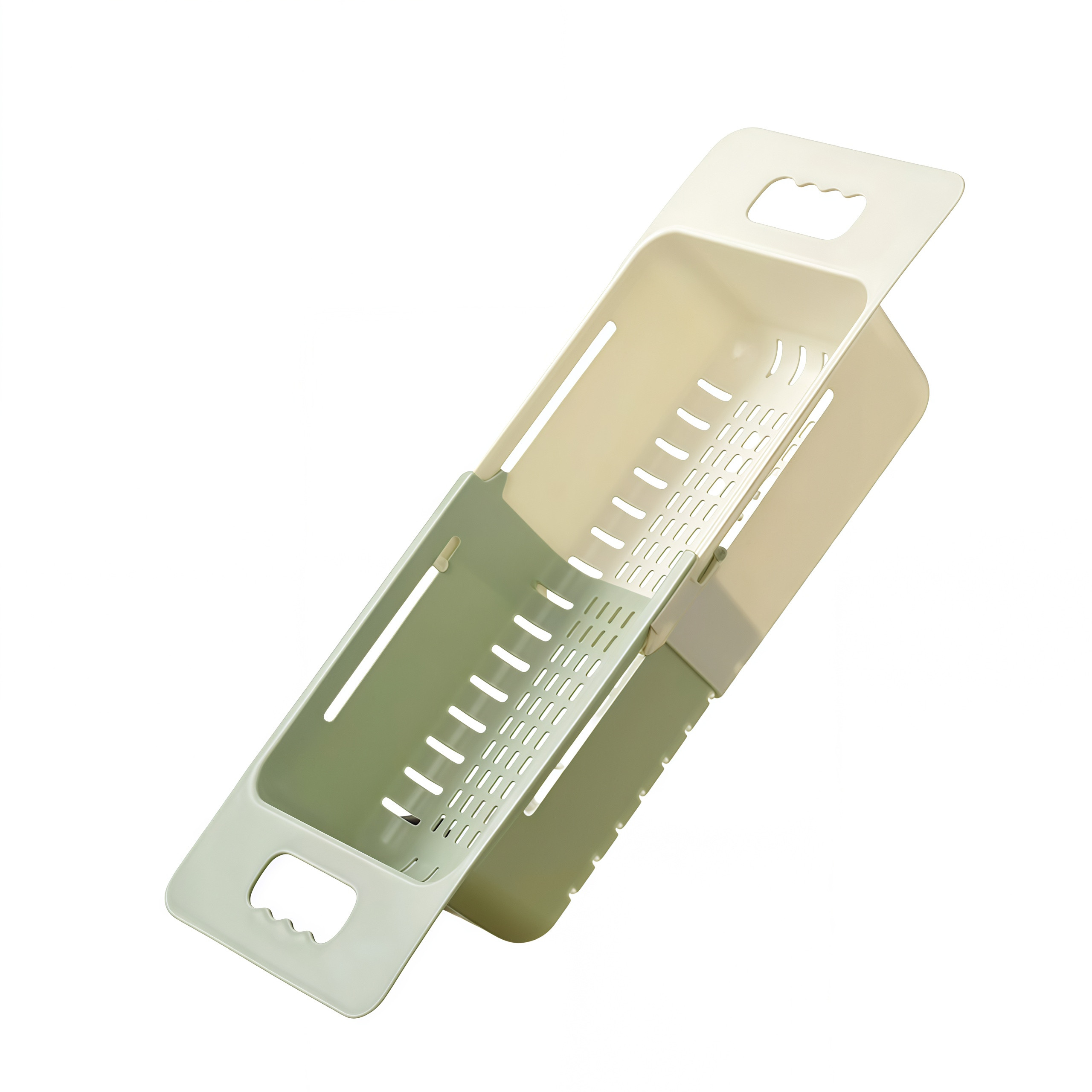 可伸缩沥水篮洗菜盆双层加厚厨房家用水果洗碗池水槽置物架滤水篮