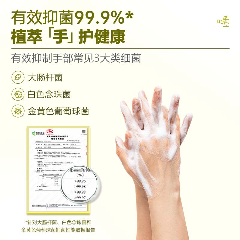 喜乐喜中药板蓝根洗手液500ml成人男女家用草本温和洗手天然抑菌