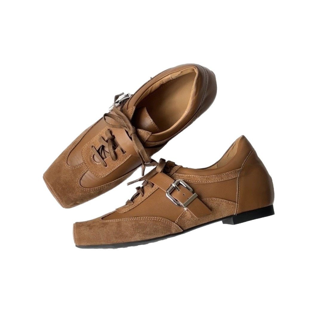 26新款英伦风复古德比鞋男女方头反绒皮深口单鞋百搭通勤皮带扣鞋,淘宝优惠券,粉丝福利购,淘宝优惠卷