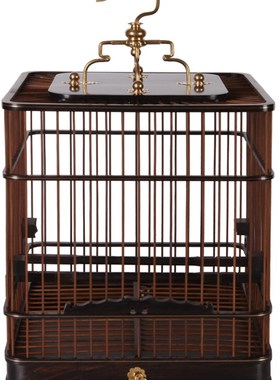 优选装饰样板间摆件鸟笼挂件新中式K软装装饰家居书房鸟笼