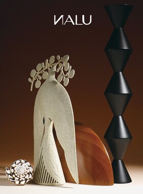 精选那路NALU中m古风侘寂风摆件铁艺飞鸟中式金属艺术装饰品