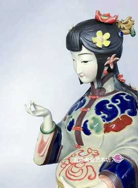 公仔锦绣前程客厅会所石湾陶瓷