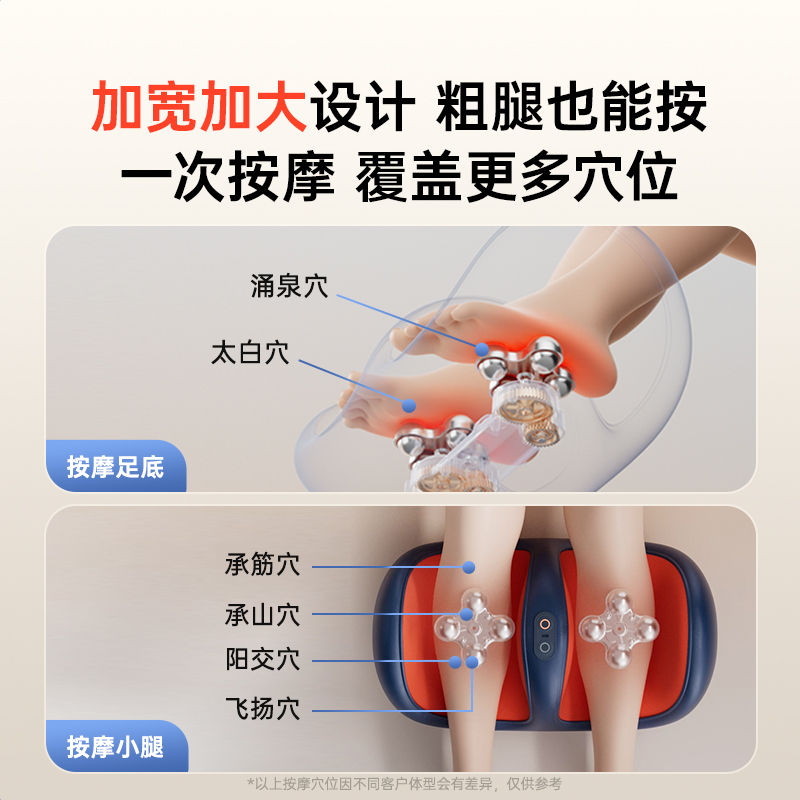 美国西屋LX1脚底按摩器全自动揉捏腿部脚底按摩器足疗机按摩仪