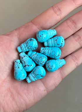 湖北绿松石金刚星月菩提配饰腰珠