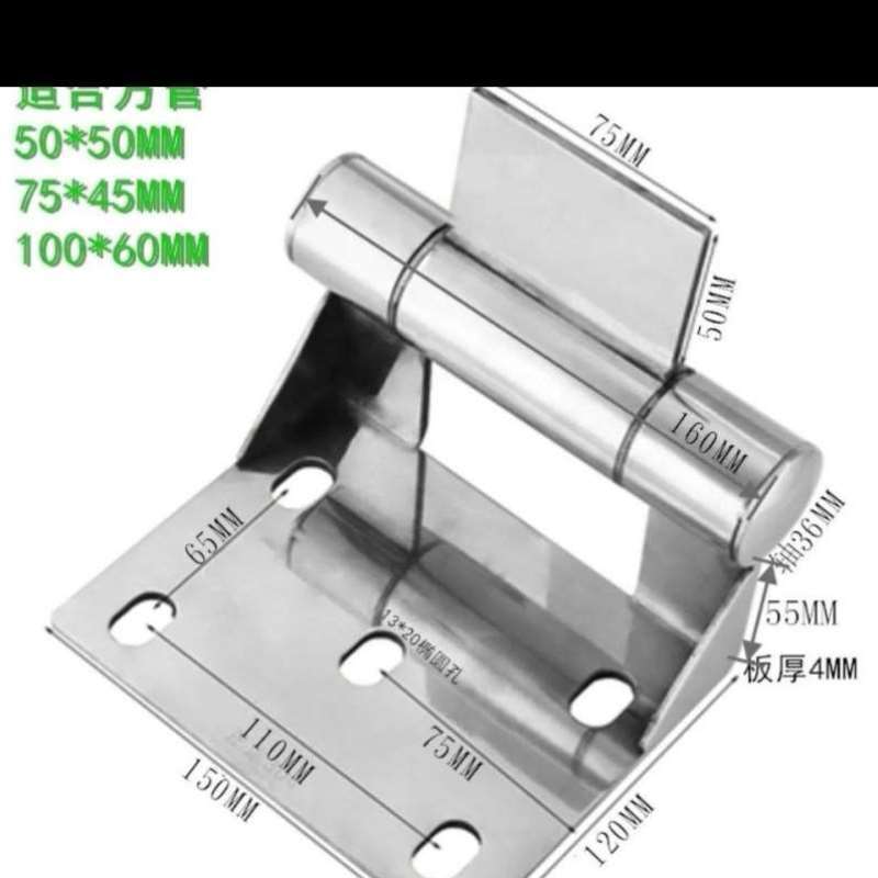 正304不锈钢门铰直角大合页,90度别墅庭院大门轴重型特厚-图0