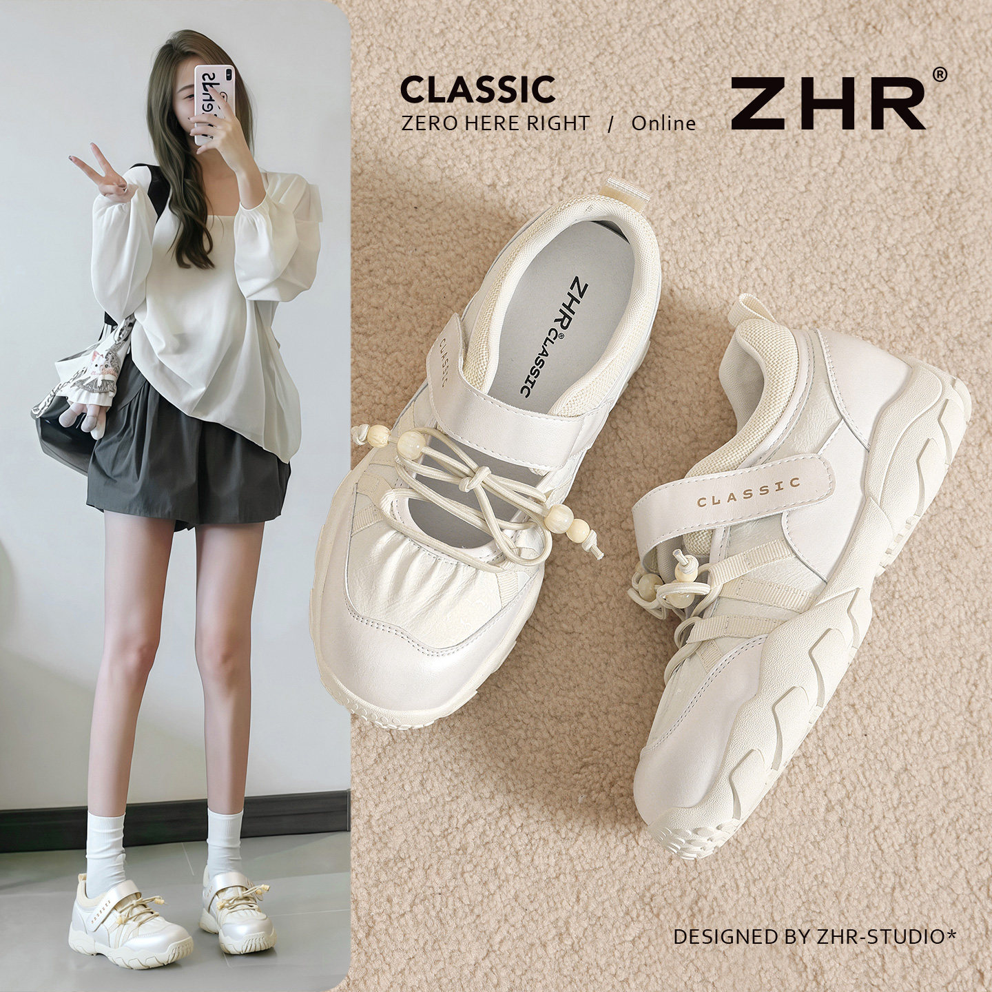 【79元合集】ZHR德训鞋女春秋特价清仓79百搭休闲鞋新款捡漏