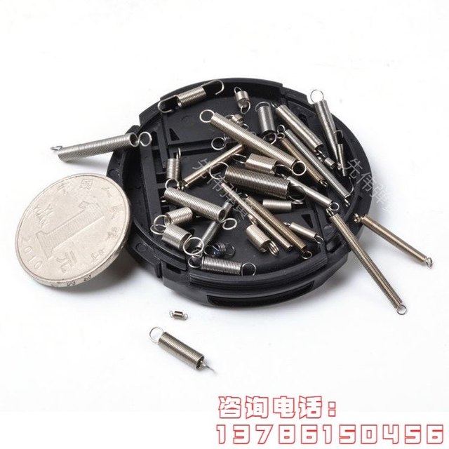 Spot spring movable hook double hook size spring with hook carbon steel tensile tension return position strong display frame spring 304