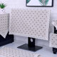 Cotton and linen simple modern style table-type dust-covering computer hood