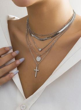 European and American necklaces and heart-shaped collars项链