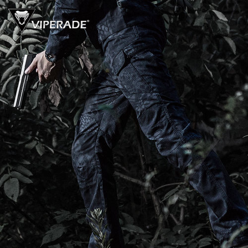 VIPERADE砂石IX7执政官直筒男工装裤通勤战术长裤作训裤 - 图0