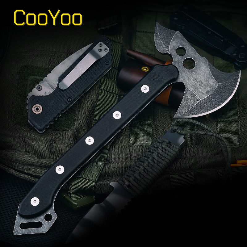 CooYoo AX-P2 Power战术斧Herman签名版户外野营斧头消防工具斧子 - 图1