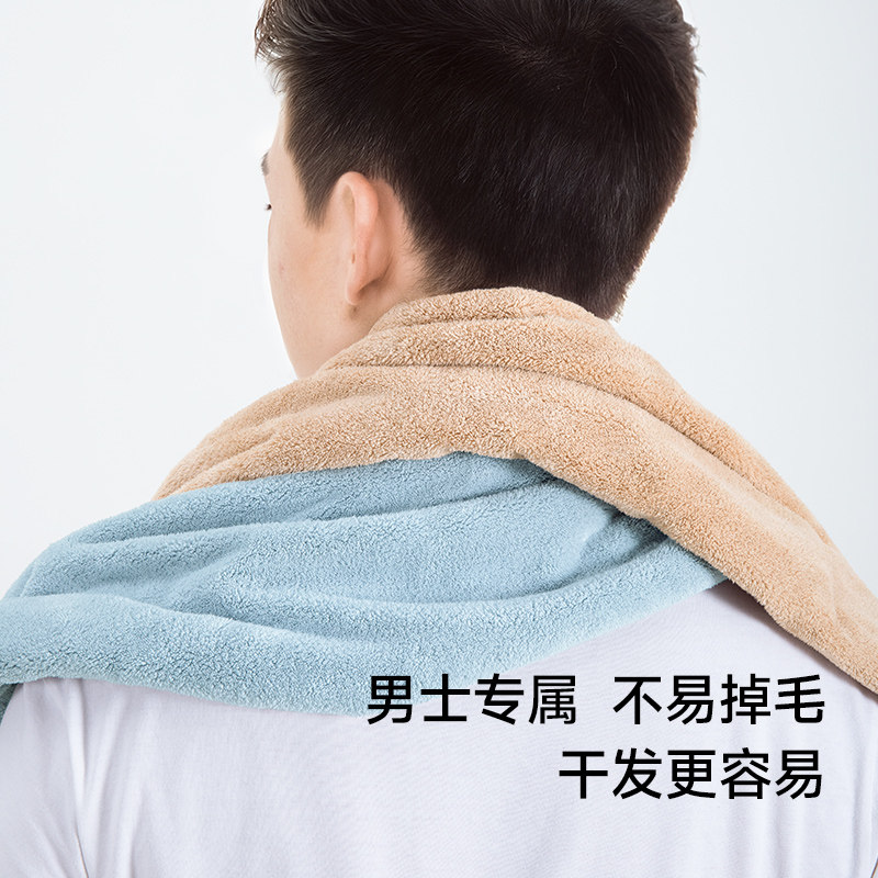日本HOYO男士干发毛巾2025新款比全棉吸水速干男款擦头成人裹毛巾,淘宝优惠券,粉丝福利购,淘宝优惠卷