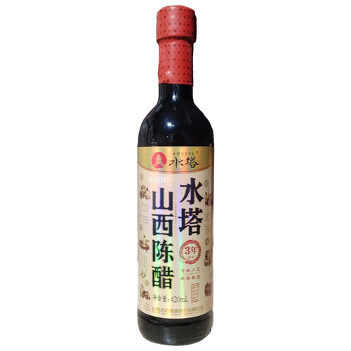 富华正品山西陈醋正宗酿造食醋山西水塔老陈醋420ml三年陈酿4度酸 - 图1