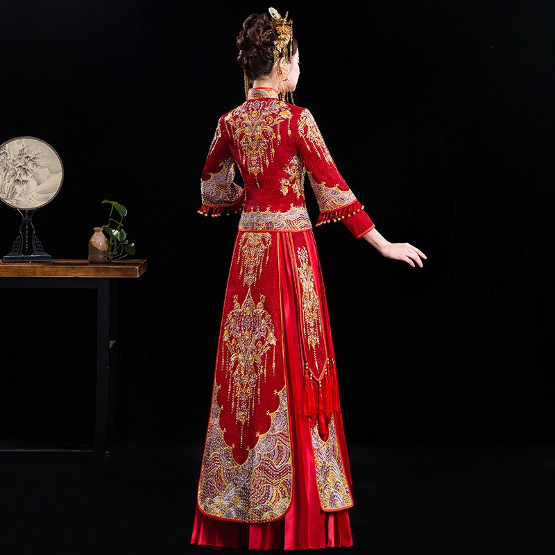 秀禾服2020新款新娘结婚禾秀服礼服 慕妍娜旗袍