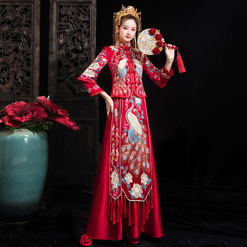 秀禾服2020新款夏季结婚禾秀服礼服 慕妍娜旗袍