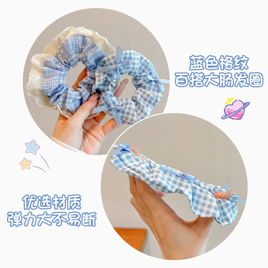 Banda para el cabello para el intestino grueso para niños, nuevo estilo 2025, banda para el cabello con forma de bola para niña, no daña el cabello, diadema para niña pequeña