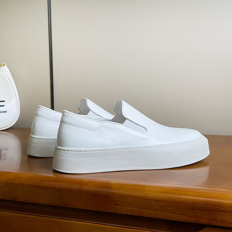 手工缝制~欧洲站一脚蹬小白鞋女真皮平底乐福鞋开车鞋懒人鞋单鞋,淘宝优惠券,粉丝福利购,淘宝优惠卷