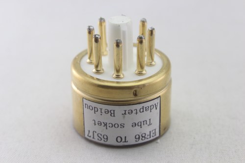高级定制 EF86转6SJ7/6J8P 转换座 电子管镀金转换座 - 图0