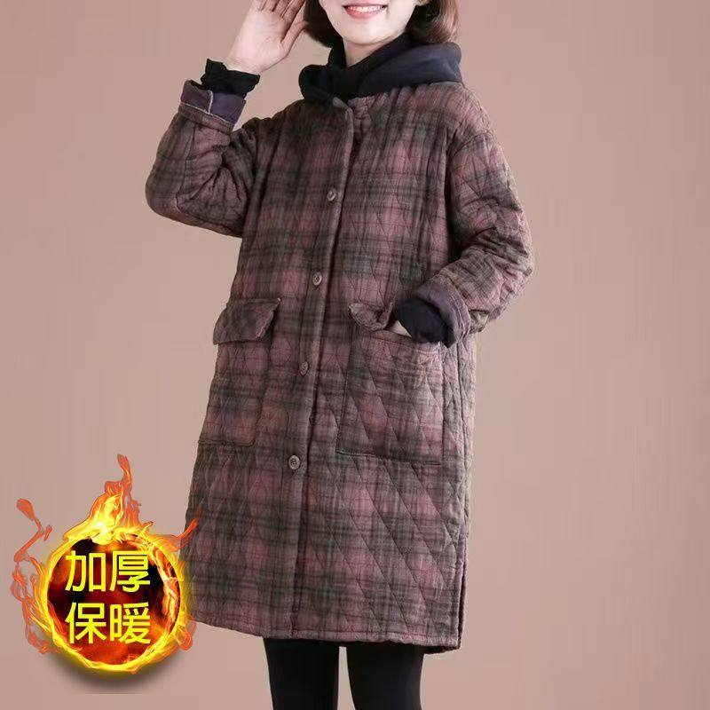 罩衣女2025新款好看的保暖外套小个子穿中长款棉衣四川省服工作服,淘宝优惠券,粉丝福利购,淘宝优惠卷