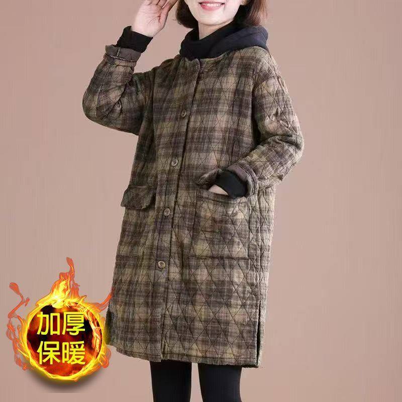 罩衣女2025新款好看的保暖外套小个子穿中长款棉衣四川省服工作服,淘宝优惠券,粉丝福利购,淘宝优惠卷