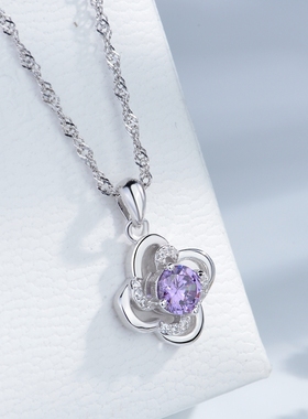 bebekitty绽梅生日礼物紫色水晶